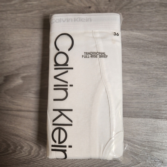 Vintage Calvin Klein Underwear 36 3-Pack Whities Deadstock 90's Unopen - Picture 2 of 7